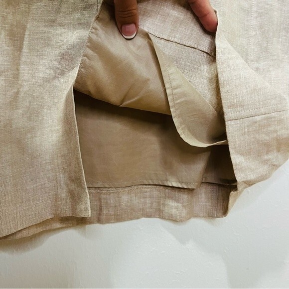 NWT Ann Taylor LOFT 100% Linen Sequin Sleeveless Sheath Dress in Women's Sz. 8 - Picture 12 of 12